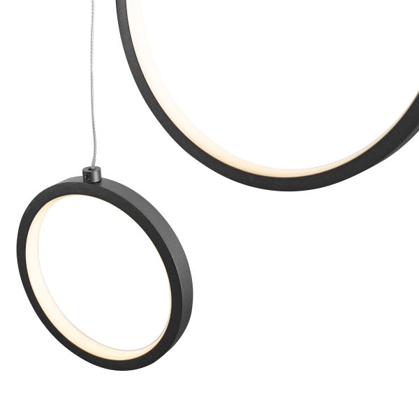 Kreisförmige LED-Hängeleuchte mit modernem Design