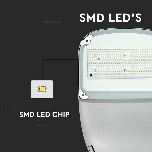 V-TAC VT-ST303 - Solarleuchten - Solar-Straßenleuchten - Samsung - IP65 - Grau - 3000 Lumen -