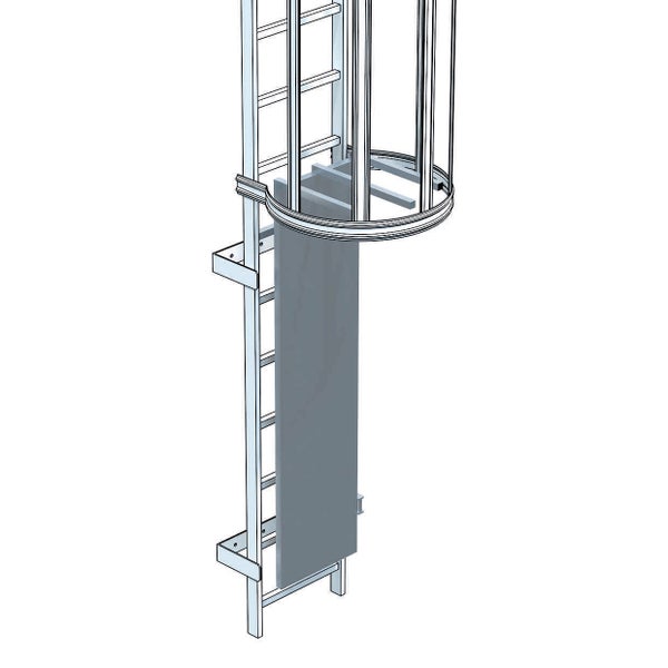 Zarges Sicherungstür für Wartungsleitern Stahl verzinkt