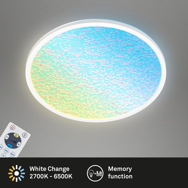 LED Deckenlampe Deckenleuchte Wohnzimmer Backlight Acrylplatte Fernbedienung
