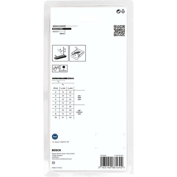 Set mit Spiralbohrern in verschiedenen Größen