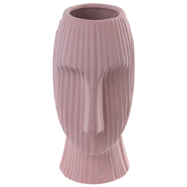 Blumenvase PALLINI Steinzeug 24 cm Pfirsichrosa