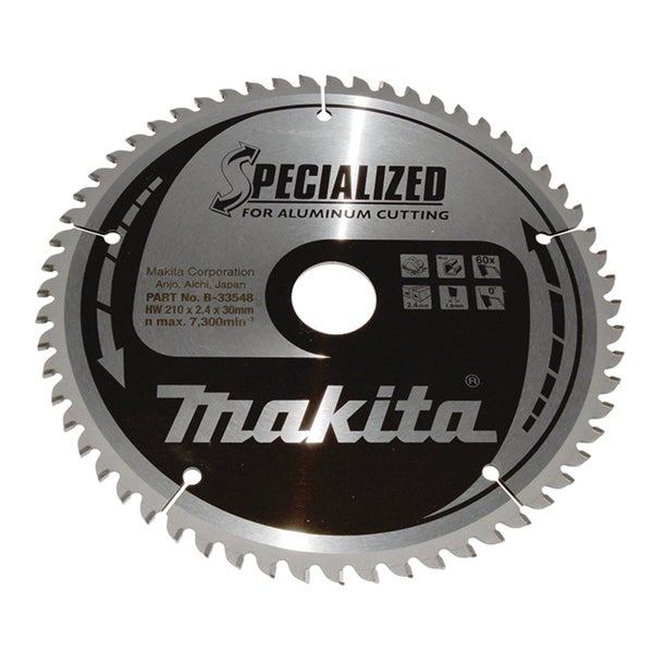 Makita Sägeblatt für Aluminium, 210 x 2,4 x 30 Millimeter