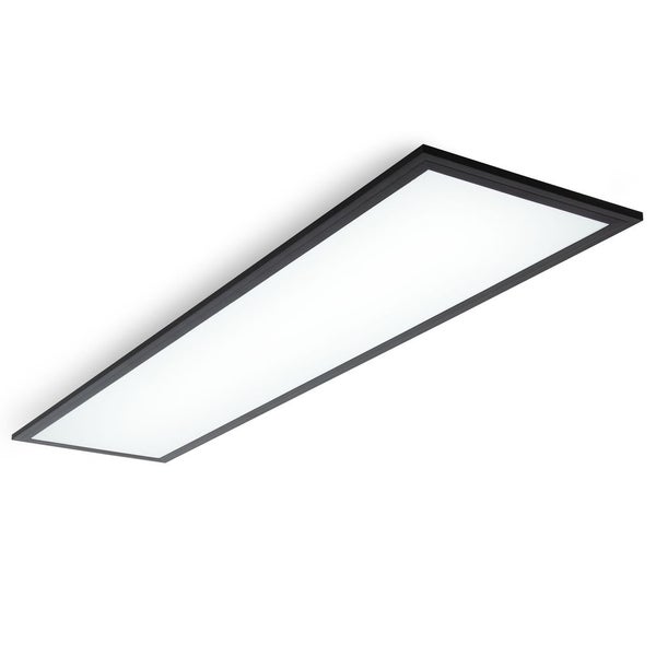 LED Panel 100x25 cm - 22W, 2300lm, flach, neutralweiß, schwarz