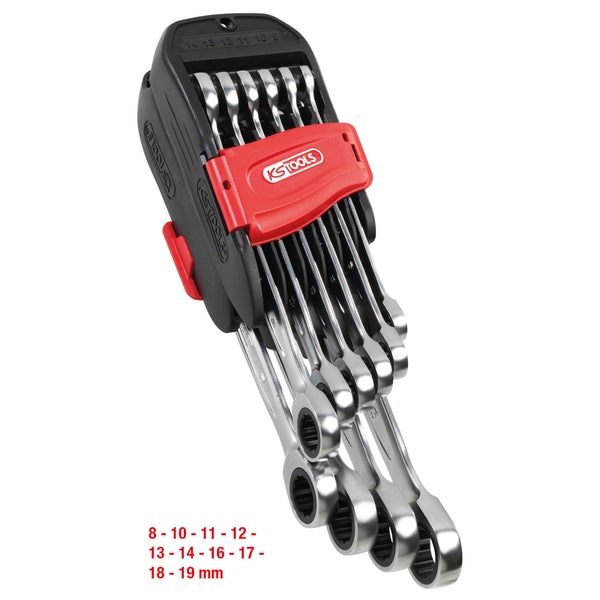 KS TOOLS GEARplus Ratschenringmaulschlüssel-Satz 10tlg. - 503.4250