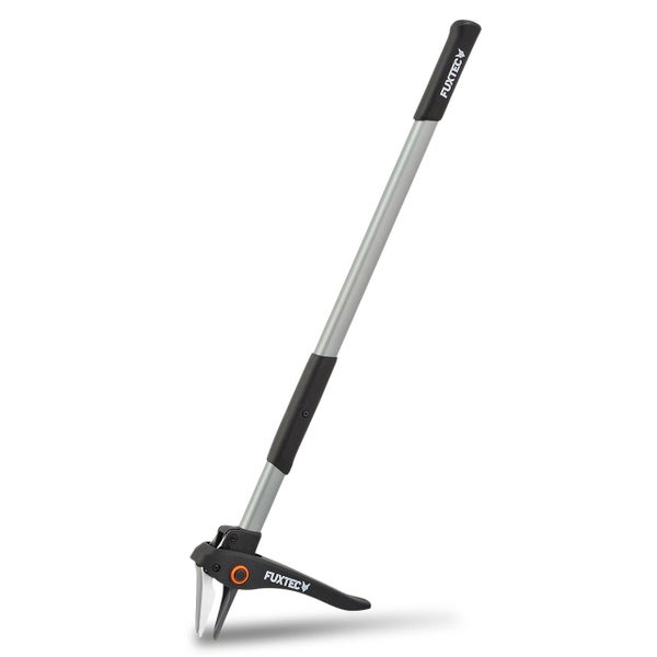 Fuxtec Unkrautstecher mit langem Stiel zur rückenschonenden Entfernung von Unkraut.