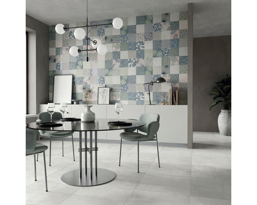 Wand- und Bodenfliese Paint grey 20x20cm rektifiziert