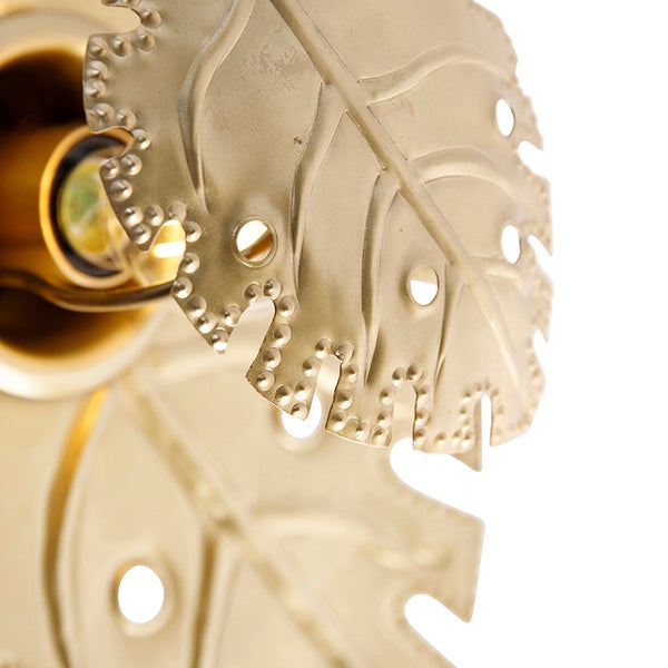 Detailaufnahme einer Blattförmigen Deckenleuchte