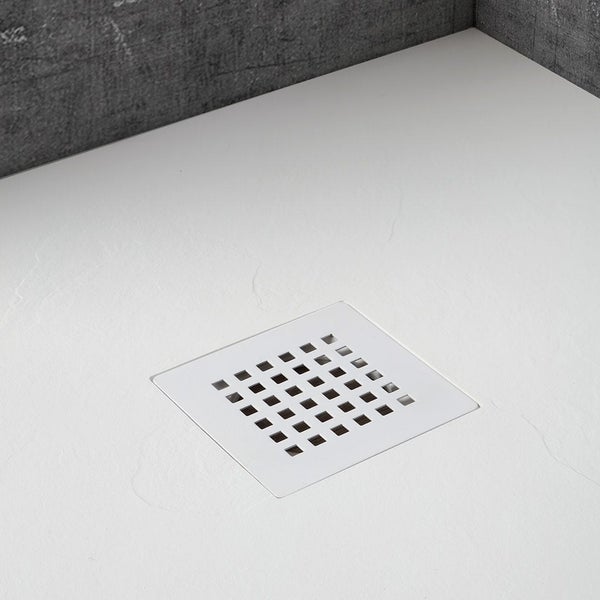Rechteckige Duschwanne in Steinoptik 70x100 aus Mineralguss | Muse