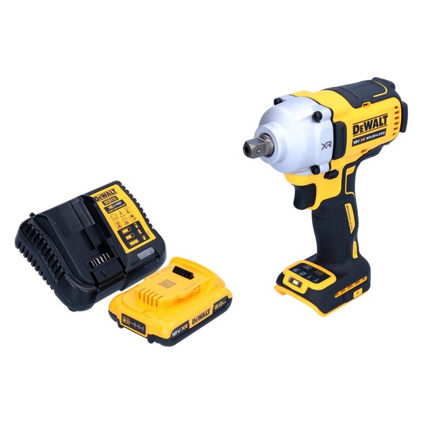 DeWalt 18 Volt Akku-Schlagschrauber-Set mit bürstenlosem Motor, 2,0 Amperestunden Akku und Ladegerät.