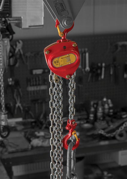 Kettenzug mit einer Tragfähigkeit von 0,5 Tonnen