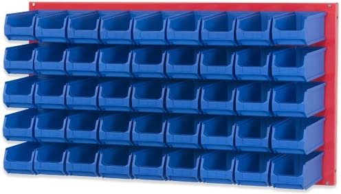 PROREGAL Trägersystem Rote Systemplatte für Sichtlagerboxen HxBxT 50 x 100 x 2 cm Trägerplatte Wandhalterung Kleinteileaufbewahrung