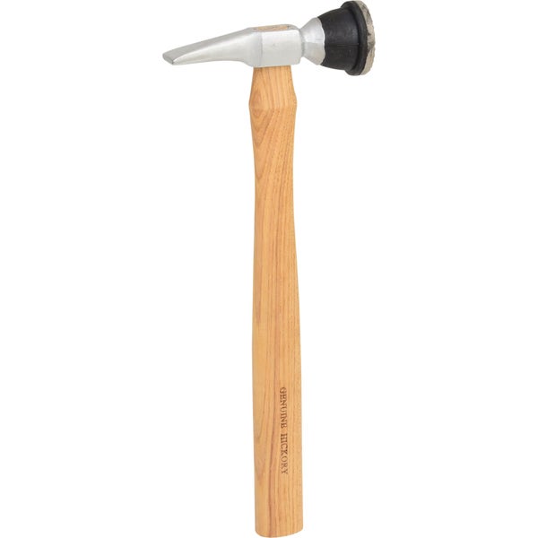 Karosseriehammer mit Holzstiel und drehbarem Gummi