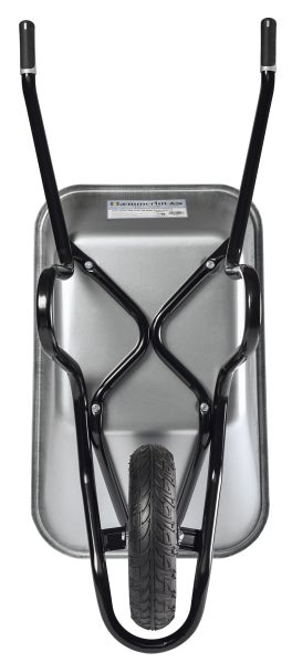 Schubkarre verzinkt Haemmerlin Aktiv Excellium Plus 120 – 120 l, 250 kg, Alpha-Gestell