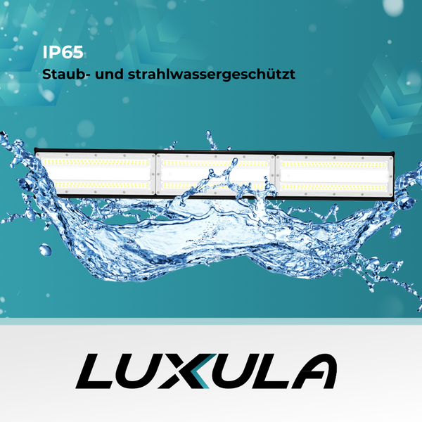 LUXULA 10er-Set LED Hallenleuchte 200W Highbay mit 24000lm IP65 IK08 Linearer Hallenstrahler 5000K Neutraleiß