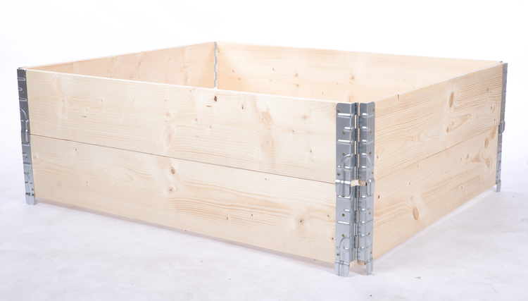 Hochbeetkisten GrowBox HxBxT 40x120x100 cm 2 Ebenen Holz Natur