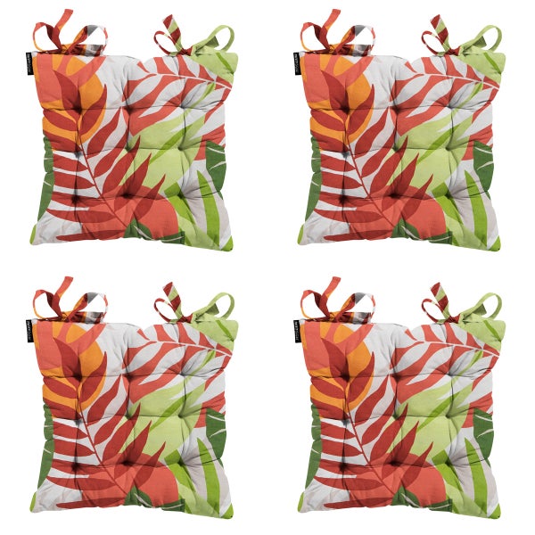 Sitzkissen Toskana Iven terra - Ca. 46x46 cm - 4er-Set