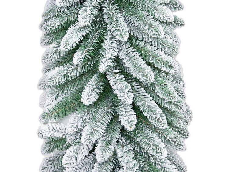 Künstliche Tannengirlande mit Schnee-Effekt für Weihnachtsdekoration