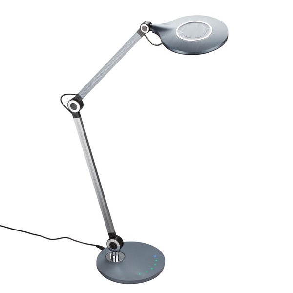 LED Tischleuchte Büroleuchte Touchdimmer CCT 7 W anthrazit Kunststoff Briloner