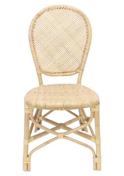 FRANK FLECHTWAREN | Rattanstuhl Bistro, RATTAN, ca. 49 x 52 x 95 cm, Sitzfläche 43 x 44 cm