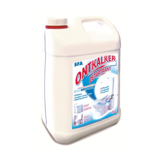 SFA Spezial-Entkalker für Sanibroyeur Hebeanlagen, weißer 5 Liter Kunststoffkanister.