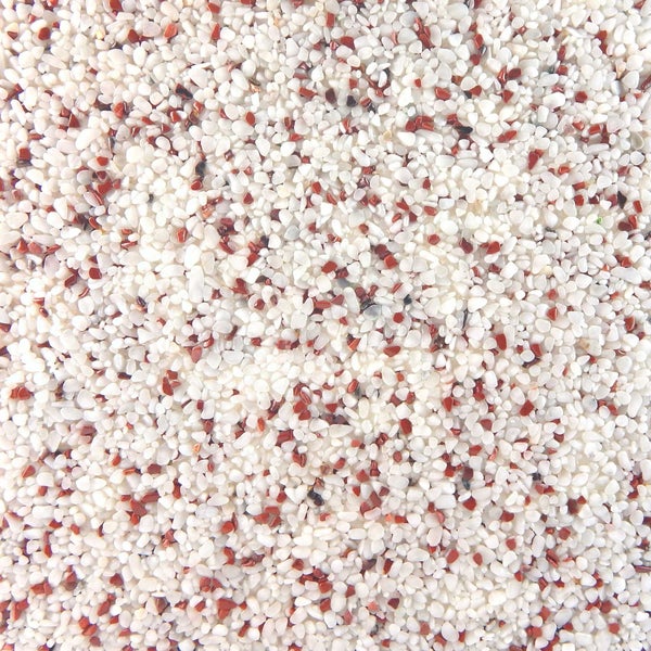 Terralith Edelsteinteppich Jaspis / Bianco 1 qm -außen-