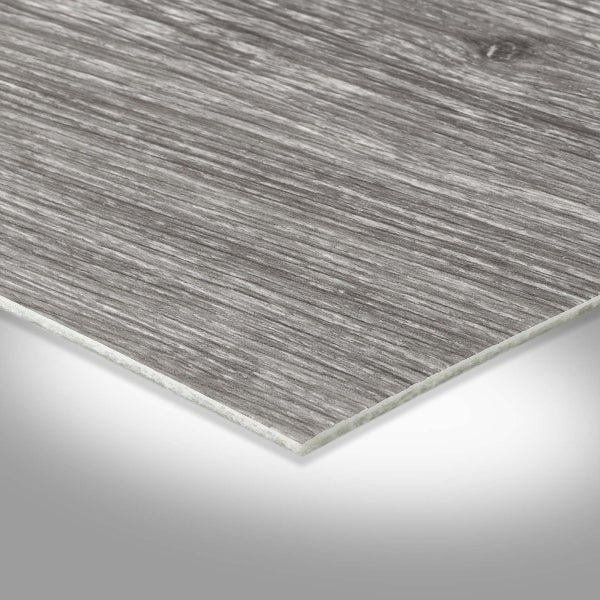 PVC Bodenbelag Meterware Holzoptik CV Belag Grau ideal für Küche 300 cm breit (Meterware)