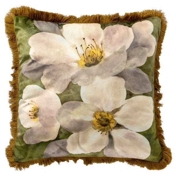 Nena Kissenbezug - Mit Blumenmuster 45x45 cm, Grün