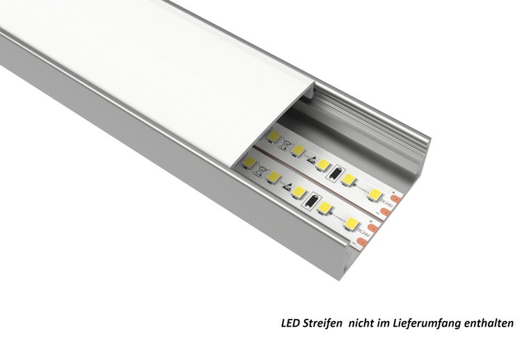 Aluminiumprofil mit LED Streifen zur Beleuchtung
