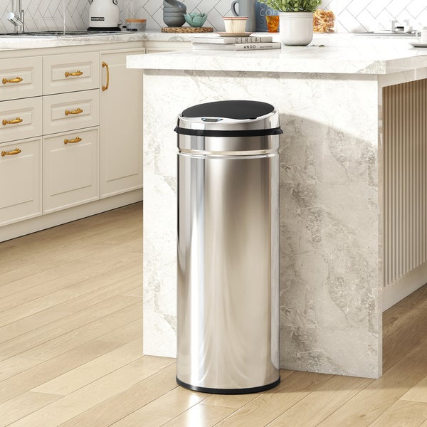 HOMCOM Sensor Mülleimer 50L Automatischer Mülleimer mit