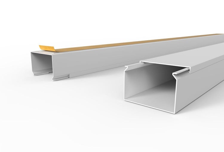 CILSON WDK6040SW Art.-Nr. 6700310.1 Kabelkanal Selbstklebend 60x40mm Weiß - 1 m / 1000 mm, XXL Kabelmanagement, Robust und Zuverlässig