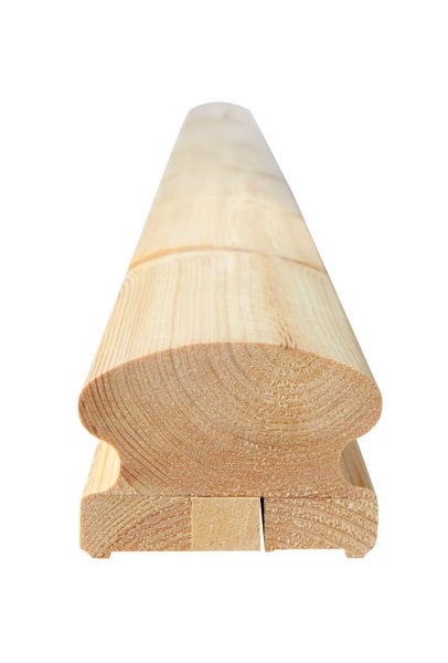 Handlauf aus Holz aus Fichtenholz fuer Treppengeländer