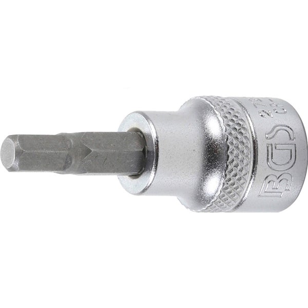 BGS Bit-Einsatz Antrieb Innenvierkant 10 mm (3/8) Innensechskant 7/32 - 2723