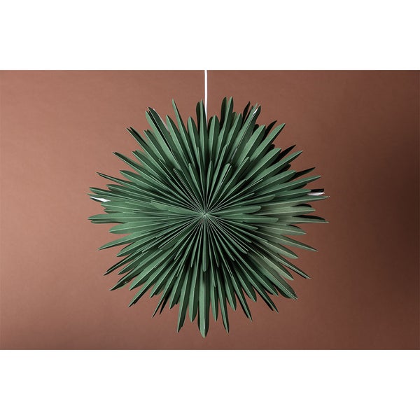 Sälen Weihnachtsstern mit Licht Papier Ø60 cm Pendelleuchte grün. 60 X 21 X 60 cm