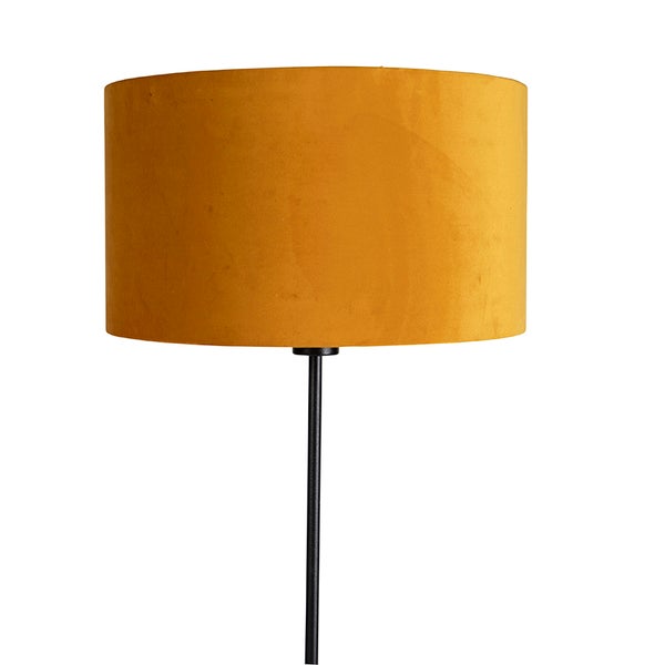 Stehlampe mit Stoffschirm