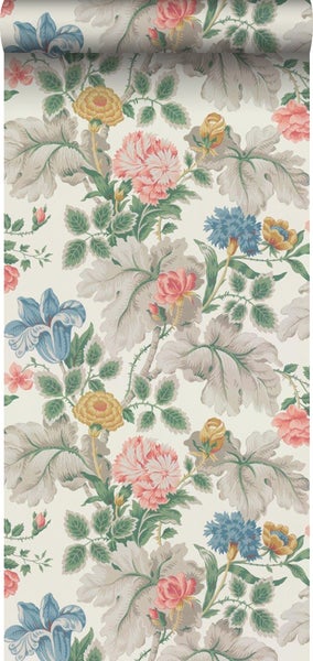 Borastapeter Tapete Blumen Beige - 53 cm x 10.05 m - 660602