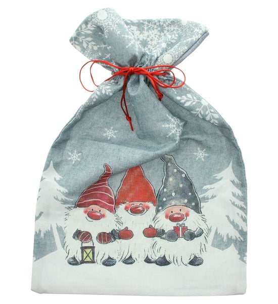 FRANK FLECHTWAREN | Geschenkbeutel Winterwichtel, 35 x 55 cm, POLYESTER