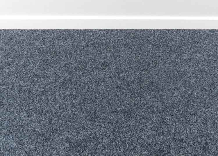 Nadelvlies Teppichboden blau grau Nadelfilz Meterware Robuster Textilbelag 500 cm Breite (Meterware)