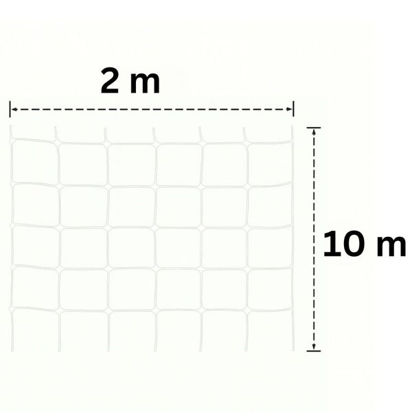 Netz mit den Maßen 2 Meter mal 10 Meter