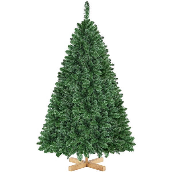 Yaheetech 152.5 cm Künstlicher Weihnachtsbaum mit Spitzen , Grün