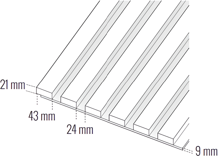 Detailansicht eines Sonnenschutznetzes.