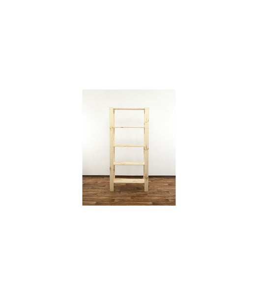 PROREGAL Holzregal Woodland HxBxT 166,4 x 80 x 30 cm Fachlast 120 kg 5 Fachboden Kiefernholz Natur