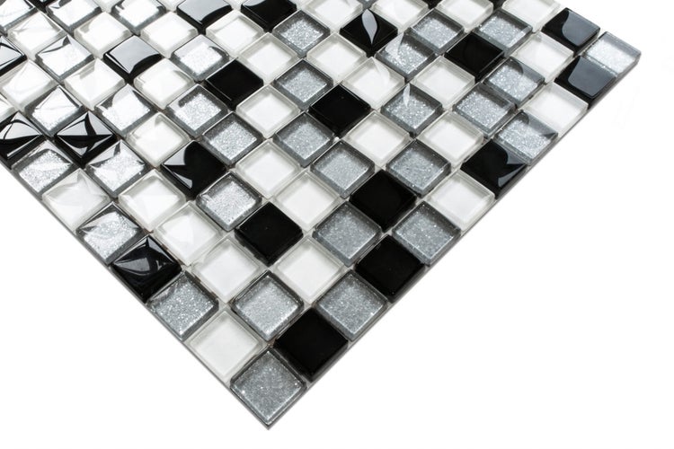 Glasmosaik auf Netz für Bad und Küche 30cm x 30cm  - Moonwalk