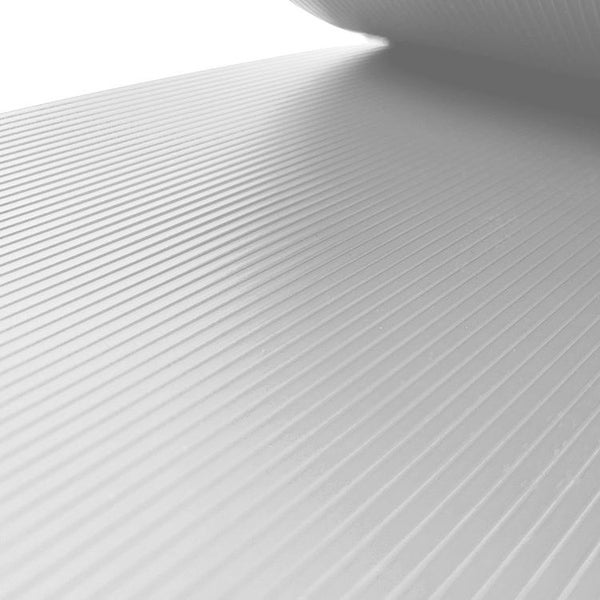 Nahaufnahme einer geriffelten Kunststoffplatte