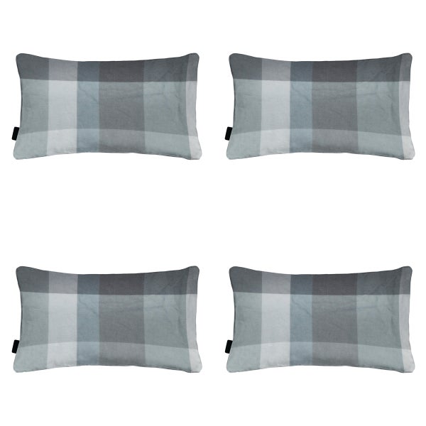 Dekokissen Sya grau - Ca. 30x50 cm - 4er-Set