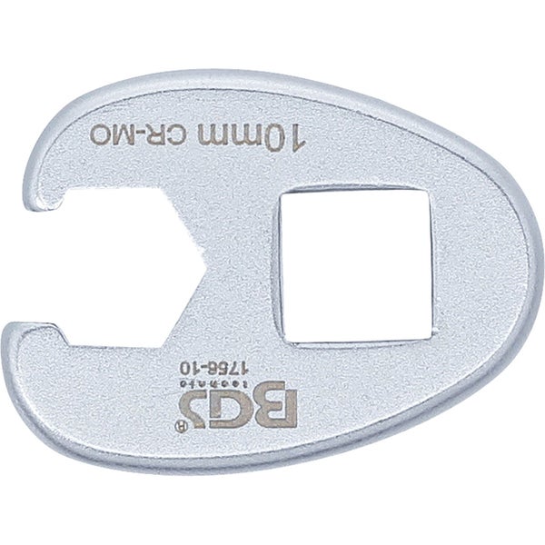 Technische Zeichnung eines ovalen Bauteils mit detaillierten Maßangaben in Millimeter inklusive Draufsicht und Seitenansicht.