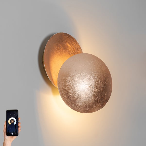 Smarte Wandleuchte Kupfer inkl. Wifi G9 - Sunrise