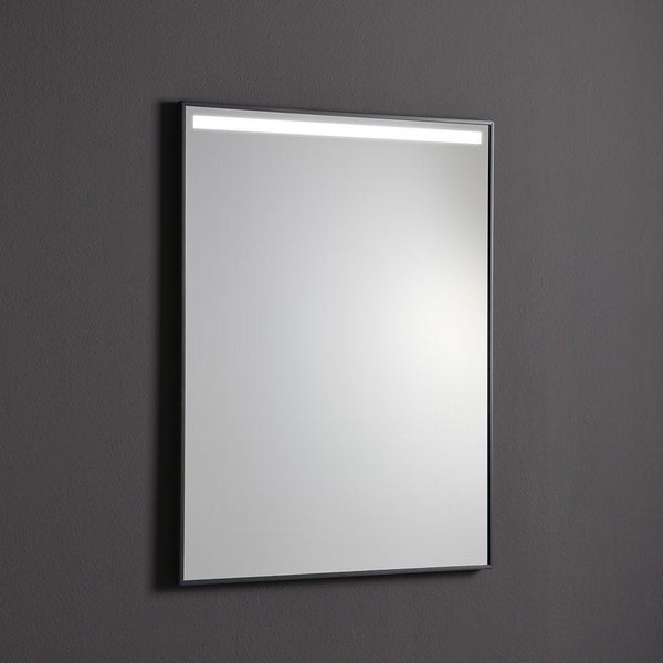 Spiegel 60 x 80 cm mit Hintergrundbeleuchtung und PVC-Rahmen