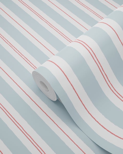 Tapetenrolle mit Streifenmuster