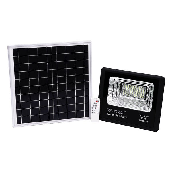 Schwarze Solar-Flutlichter - 20W- P65 - 1650 Lumen - 4000K